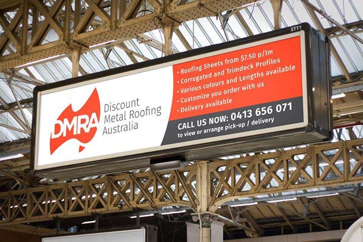 Discount metal roofing australia billboard display